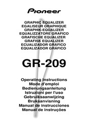 Pioneer GR-209 Operating Instructions Manual