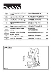 Makita DVC265ZXU Instruction Manual