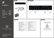 Sennheiser SL PASC 4 Quick Manual