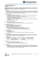 Heitronic MAGIC Installation And Operating Instructions