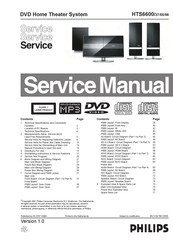 Philips HTS6600/37 Service Manual