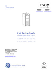 GE SG SERIES 10 Installation Manual