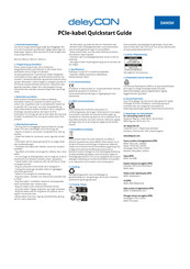 Deleycon 4250580161318 Quick Start Manual