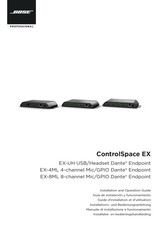 Bose Professional ControlSpace EX-4ML Installation And Operation Manual