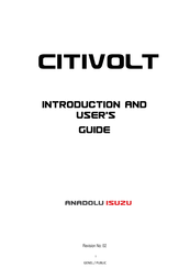 ANADOLU ISUZU NOVOCITI VOLT 2021 Introduction And User's Manual