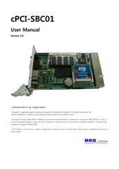 DAQ system cPCI-SBC01 User Manual