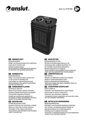 Ansult 015182 Operating Instructions Manual