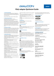 Deleycon 4250580163596 Quick Start Manual