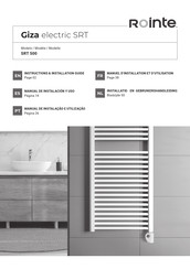 Rointe Giza electric SRT 500 Instruction & Installation Manual