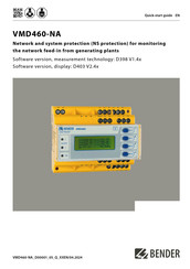 Bender VMD460-NA-D-2 Quick Start Manual
