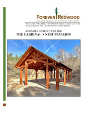 Forever Redwood CARDINAL'S NEST PAVILION Assembly Instructions Manual