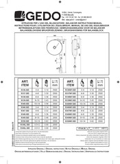 GEDO 9348NY.GD Instruction Manual