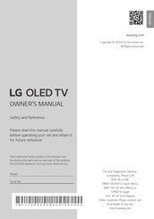 LG OLED55B46LA.AFU Owner's Manual