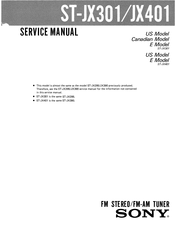 Sony ST-JX301 Service Manual