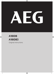 AEG A18IDB Original Instructions Manual