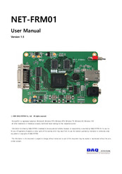 DAQ system NET-FRM01 User Manual