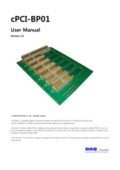DAQ system cPCI-BP01 User Manual