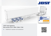 jost CSA Series Operation And Maintenance Manual