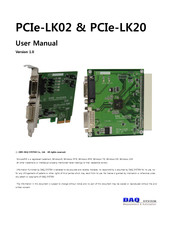 Daq System PCIe-LK02 User Manual
