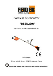 Feider Machines FDBEN220V Original Instruction Manual