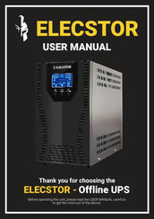 ELECSTOR 3000VA User Manual