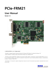 DAQ system PCIe-FRM21 User Manual