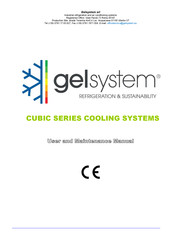gelsystem CUBIC Series User And Maintenance Manual