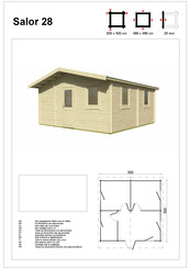 Gartenhaus Salor 28 Assembly Instructions Manual