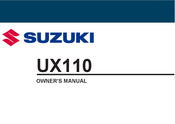 Suzuki UX110 2021 Owner's Manual