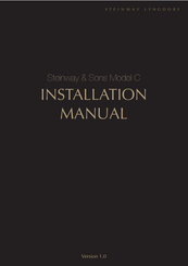 STEINWAY LYNGDORF Steinway & Sons Model C Installation Manual