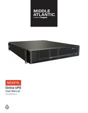 LEGRAND MIDDLE ATLANTIC NEXSYS UPX-OL1000R-2 User Manual