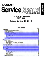 Tandy BMP 300 Service Manual