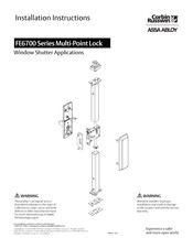 Assa Abloy Corbin Russwin FE6700 Series Installation Instructions Manual