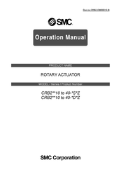 SMC Networks CRB2BW10 Operation Manual
