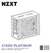 NZXT C1500 PLATINUM Manual