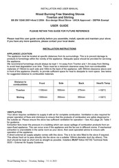 Specflue Stirling Installation And User Manual