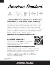 American Standard AquaWash 8043A60G Owner's Manual