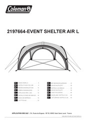 Coleman EVENT SHELTER AIR L Instructions For Use Manual