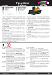 Jamara Planierraupe Liebherr Instructions Manual