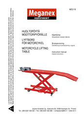 Meganex MEG118 Instruction Manual