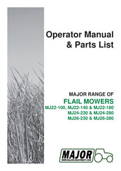 Major MJ22-100 Operator's Manual & Parts List