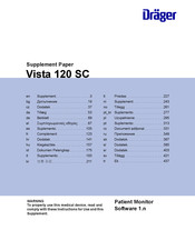 Dräger Vista 120 SC Supplement Paper