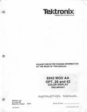 Tektronix 6942 MOD AA Instruction Manual