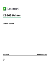 Lexmark CS963 User Manual