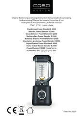 CASO DESIGN 3621 Instruction Manual