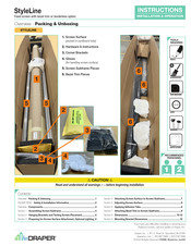 Draper StyleLine 256001 Installation & Operation Instructions