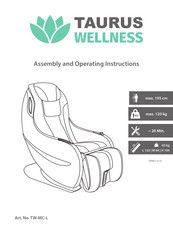 taurus wellness TW-MC-L Assembly And Operating Instructions Manual