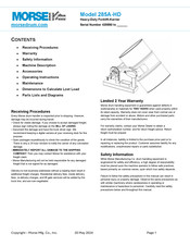 morse 285A-HD Manual