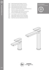 Gustavsberg ESTETIC GB41218051 41 Mounting Instructions