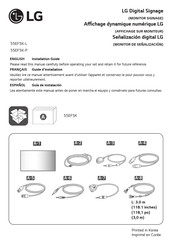 LG 55EF5K-P.AUS Installation Manual